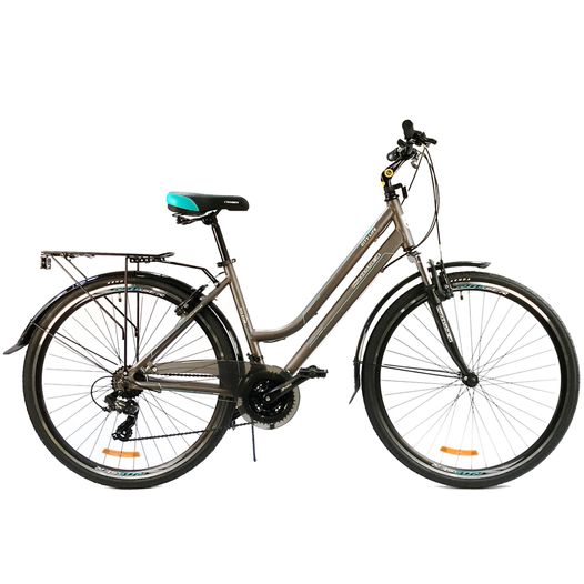 Городской велосипед 28" Crosser City Life Lady серый