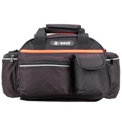 Велосумка на багажник B-Soul BC-BG163 40*16*21cm 15L черно-оранжевый