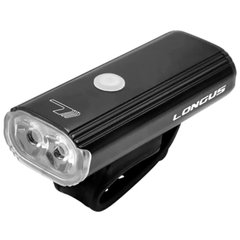 Передний фонарь для велосипед Longus BLOK 800 8 ф-ций USB, черный (398583)