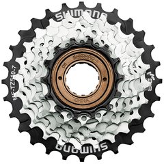 Трещотка на велосипед Shimano MF-TZ510-7 Tourney 14-28T 7-ск серебряная (MFTZ5107428)