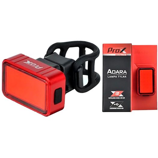 Велофонарь габаритный задний ProX Adara Cob Led 30Lm USB, красный