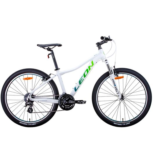 Горный велосипед 26" Leon HT-LADY 17,5" 2021 бело-синий с салатным