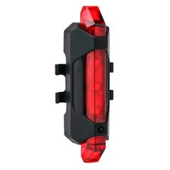 Задний фонарь для велосипеда BauTech DC-918/AQY-093, аккумулятор, micro USB, красный