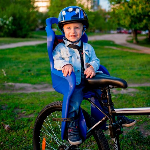 Велокрісло дитяче Elibas T HTP design на раму синій