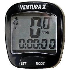 Велокомпьютер проводной Ventura X, 10 функций, черный
