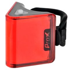 Велоліхтар габаритний задній ProX Phoenix I Memory Mode, 50 Lm, 8 режимів, акумулятор, USB-C, червоний