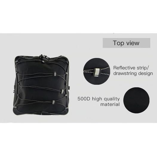 Сумка - штаны BAO-013BLK на багажник, черный серый