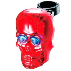 Фонарь габаритный задний BC-TL5354 череп с лазерной дорожкой LED, USB красный