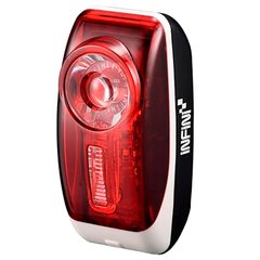 Задний фонарь для велосипеда INFINI VISTA 3 ф-ции, 0,5W 1LED красный + батареи (455037)