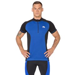 Велосипедная футболка Rough Radical RACER SX мужская, короткий рукав, черный/синий