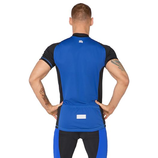 Велосипедна футболка Rough Radical RACER SX чоловіча, короткий рукав, чорний/синій