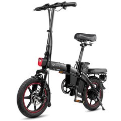 Электровелосипед 14" DYU A5, алюм, 350 Вт, 7,5 А/ч, 48 В, черный