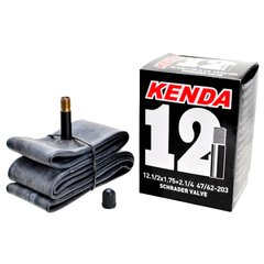 Камера велосипедная Kenda, 12x12,1/2x1,75 + 2,1/4, AV schrader