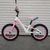 Детский беговел 16" Crosser Balance bike бело-розовый