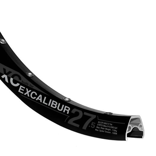 Обод велосипедный 27,5" Rodi Excalibur XC, Disk, 32H, 584x19мм, черный