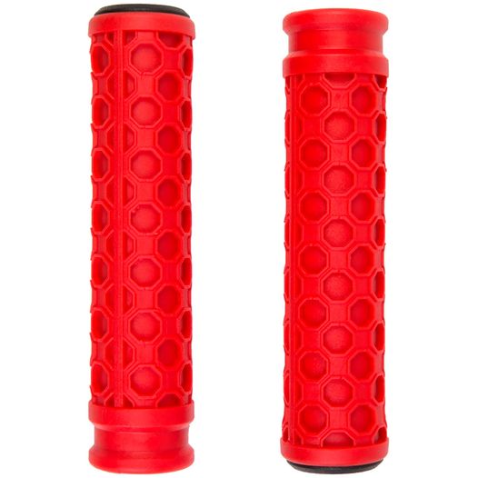 Грипсы на велосипед BC-GR6419 128 мм резиновые красный